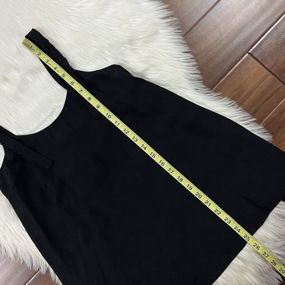 Helmut Lang Women's Size XS  Black Back Tie Jacquard Twill‎ Tank Top - Picture 5 of 12